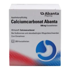 Calciumcarbonat Abanta 500 mg Kautabletten, 200 St