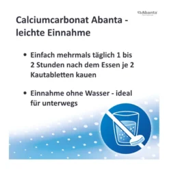 Calciumcarbonat Abanta 500 mg Kautabletten, 200 St