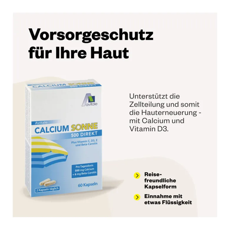 Calcium Sonne 500 Direkt Kapseln, 120 St