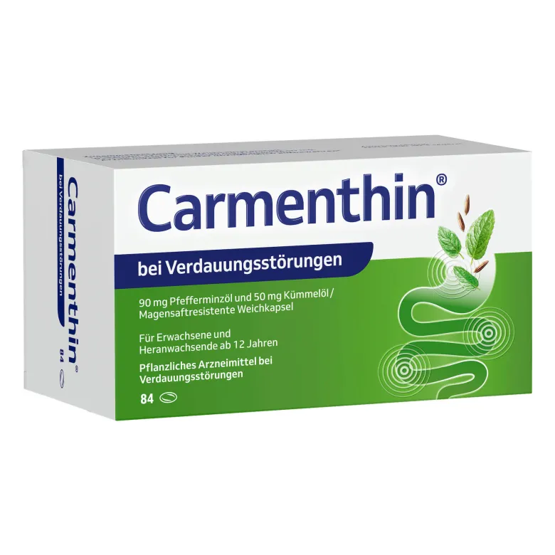 Carmenthin Weichkapseln bei Verdauungsstörungen, 84 St