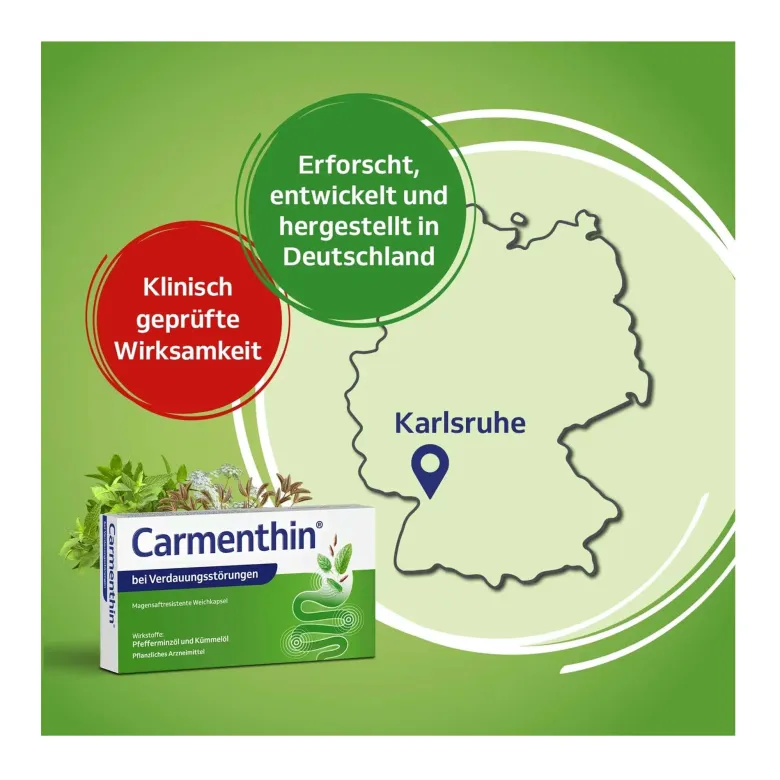 Carmenthin Weichkapseln bei Verdauungsstörungen, 84 St