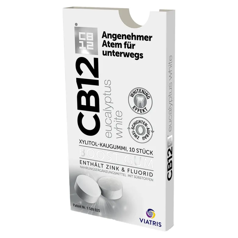 CB12 boost Kaugummi eucalyptus white, 10 St