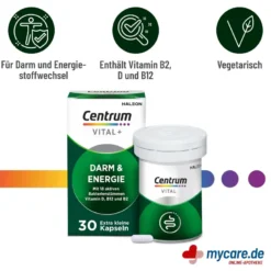 Centrum Vital+ Darm & Energie Kapseln, 30 St