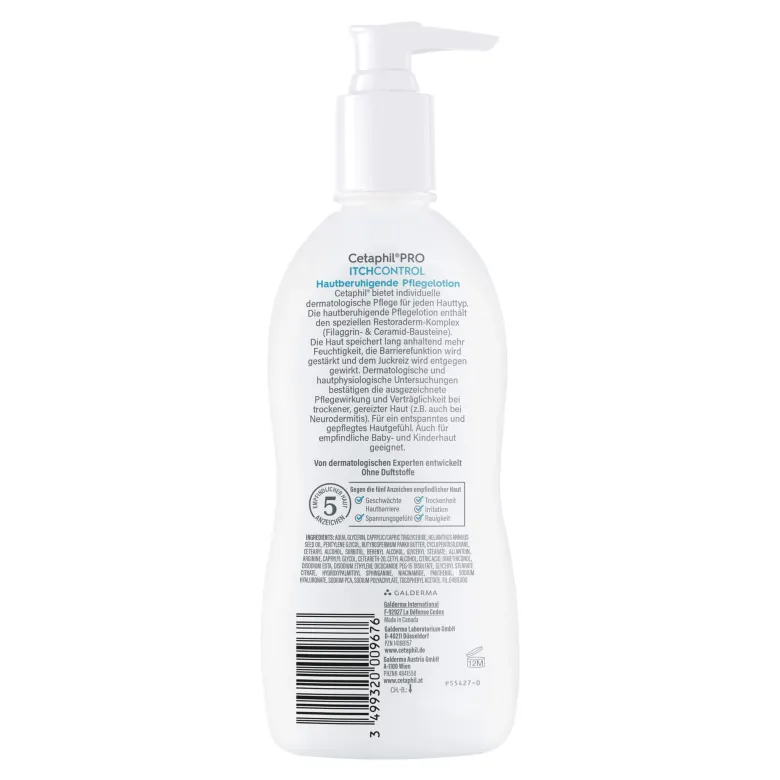 Cetaphil PRO ItchControl Hautberuhigende Pflegelotion, 295 ml