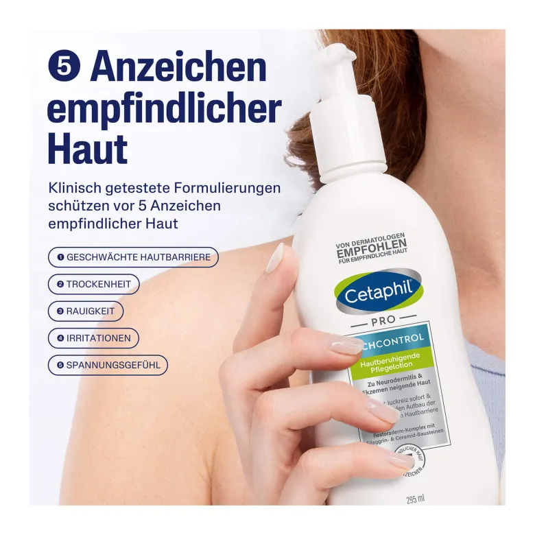 Cetaphil PRO ItchControl Hautberuhigende Pflegelotion, 295 ml