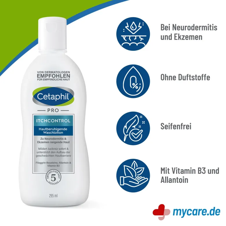 Cetaphil PRO ItchControl Hautberuhigende Waschlotion, 295 ml