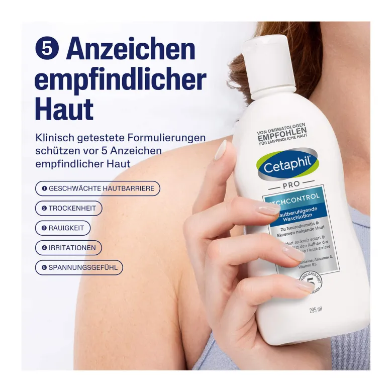 Cetaphil PRO ItchControl Hautberuhigende Waschlotion, 295 ml