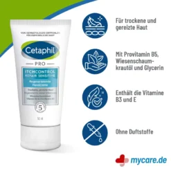 Cetaphil PRO ItchControl Repair Sensitive Handcreme, 50 ml