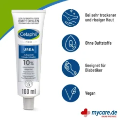 Cetaphil PRO Urea 10% Aufbauende Intensiv-Fußsalbe, 100 g