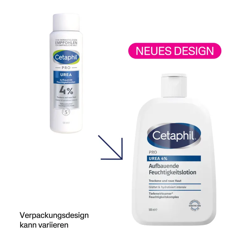 Cetaphil PRO Urea 4% Aufbauende Feuchtigkeitslotion, 500 ml