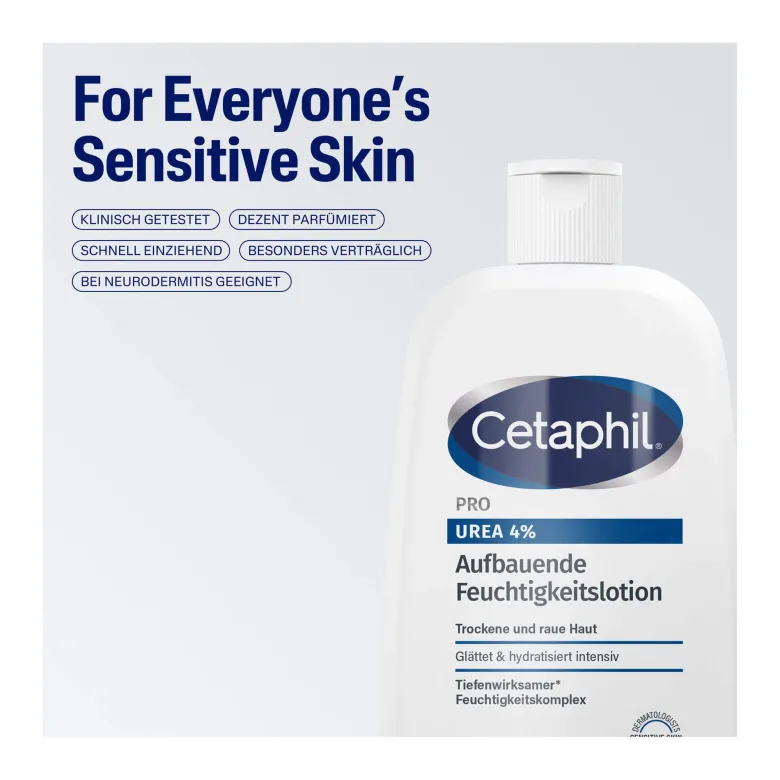 Cetaphil PRO Urea 4% Aufbauende Feuchtigkeitslotion, 500 ml