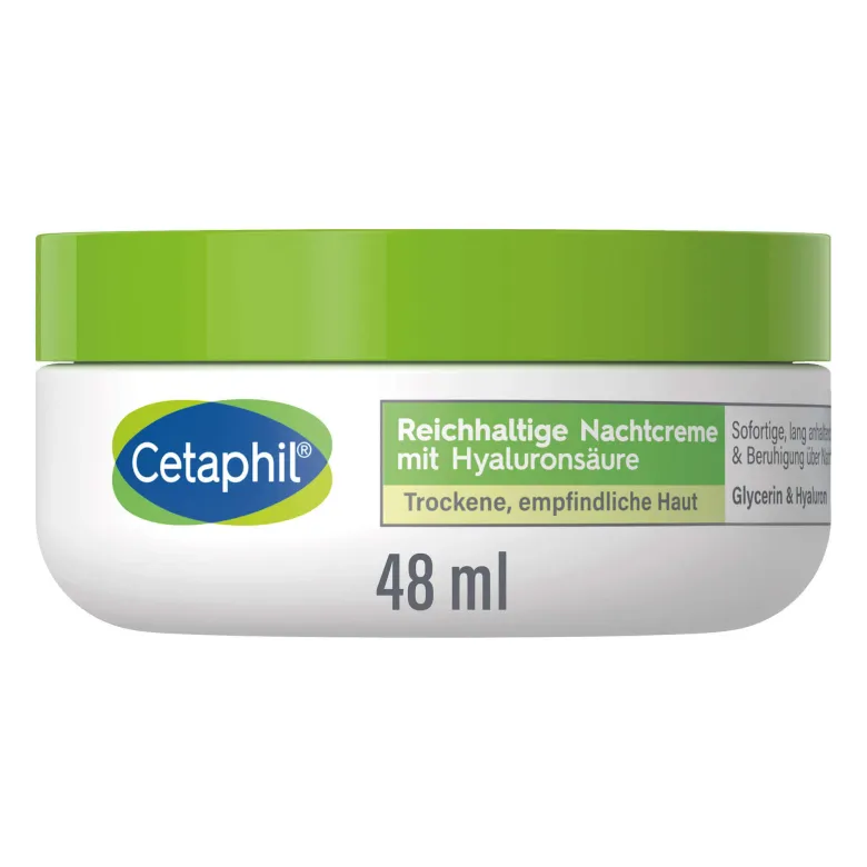 Cetaphil Reichhaltige Nachtcreme mit Hyaluronsäure, 48 g