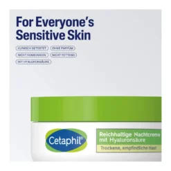Cetaphil Reichhaltige Nachtcreme mit Hyaluronsäure, 48 g