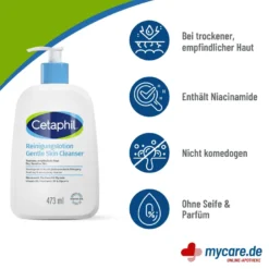Cetaphil Reinigungslotion für Körper & Gesicht, 473 ml