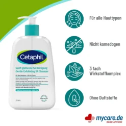 Cetaphil Sanft glättende SA Reinigung, 236 ml