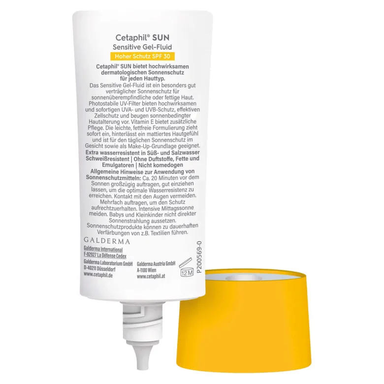Cetaphil SUN Sensitive Gel-Fluid SPF 30 Sonnenschutz, 30 ml