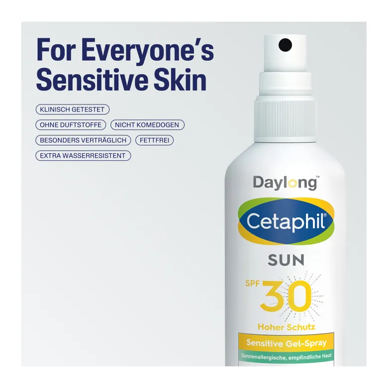 Cetaphil SUN Sensitive Gel-Spray SPF 30 Sonnenschutz, 150 ml