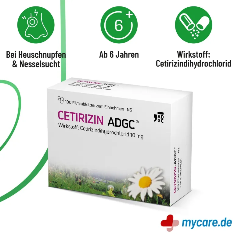 Cetirizin-Adgc Filmtabletten, 100 St