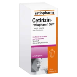 Cetirizin-ratiopharm Saft, 75 ml