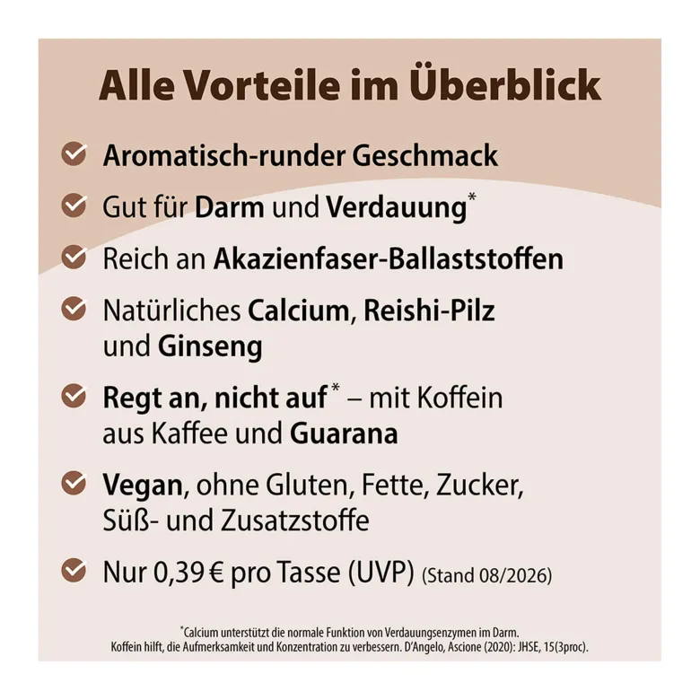 Chi-Cafe classic Wellness Kaffee mit Akazienfaser Guarana, 400 g