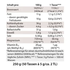 Chi-Cafe free Wellness Kaffee entkoffeiniert + Akazienfaser, 250 g
