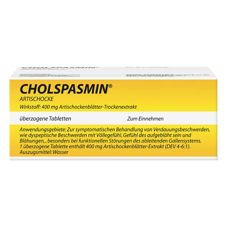 Cholspasmin Artischocke Überzogene Tabletten, 30 St