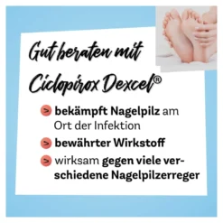 Ciclopirox Dexcel 80 mg/g wirkstoffhaltiger Nagellack, 6.6 ml