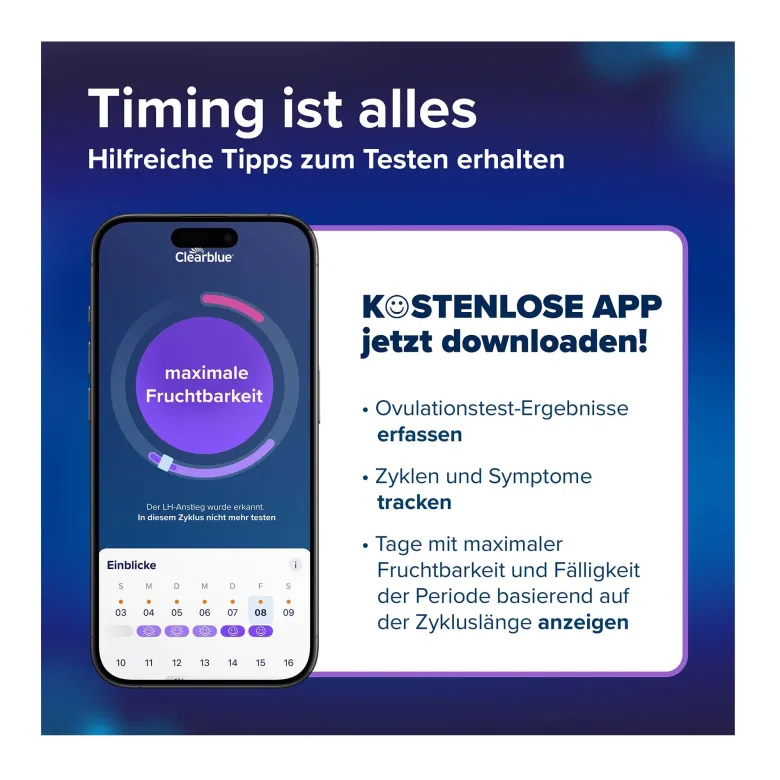 Clearblue Ovulationstest + Schwangerschaftstest Kombipack, 12 St