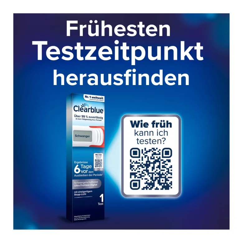 Clearblue Schwangerschaftstest Ultra Frühtest digital, 1 St