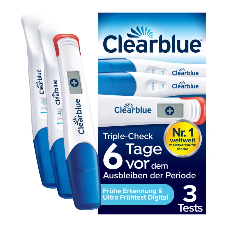 Clearblue Schwangerschaftstest Triple-Check Kombipack, 3 St