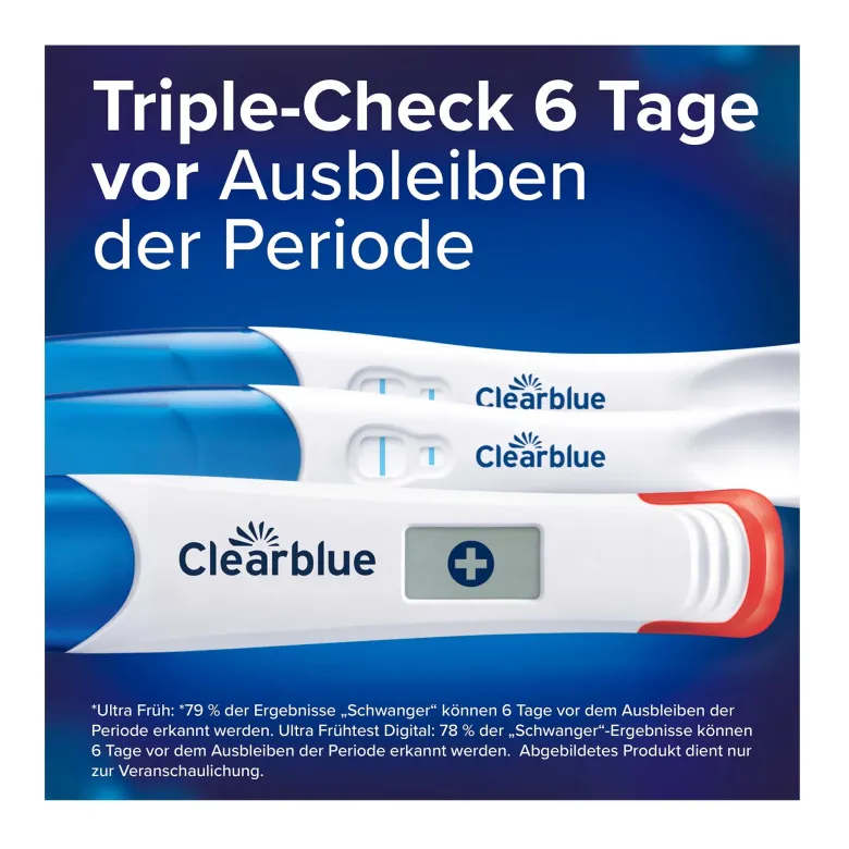Clearblue Schwangerschaftstest Triple-Check Kombipack, 3 St