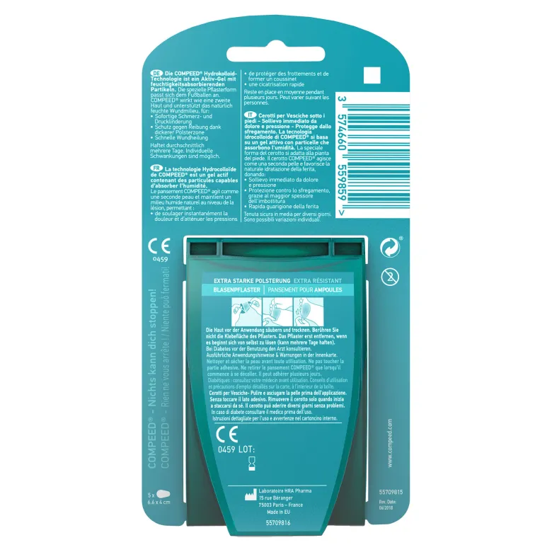 Compeed Sport Blasenpflaster unter den Füßen, 5 St