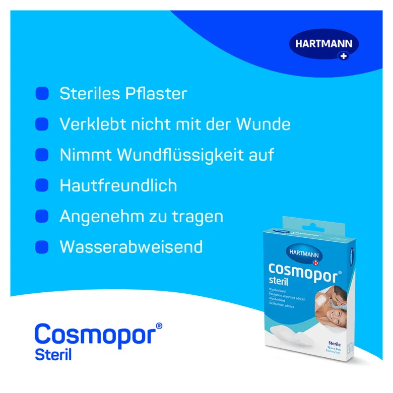 Cosmopor steril Wundverband 10 cm x 8 cm, 25 St