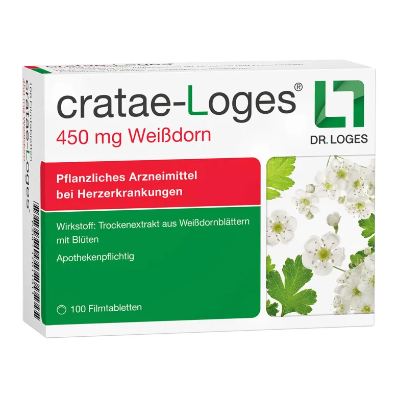 Cratae-Loges 450 mg Weißdorn Filmtabletten, 100 St