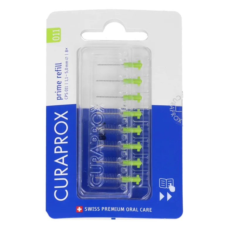 Curaprox CPS 11 prime Interdentalbürsten ISO 3 grün Refill, 8 St