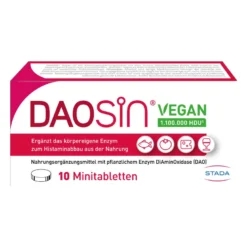 Daosin Vegan Tabletten bei Histaminunverträglichkeit, 10 St
