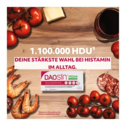 Daosin Vegan Tabletten bei Histaminunverträglichkeit, 10 St