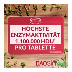 Daosin Vegan Tabletten bei Histaminunverträglichkeit, 10 St