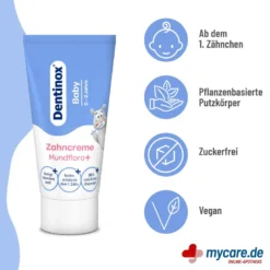Dentinox Zahncreme Mundflora+ Baby, 30 ml
