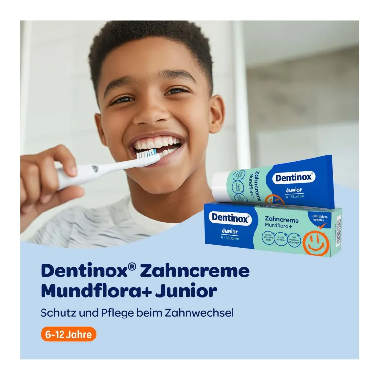 Dentinox Zahncreme Mundflora+ Junior, 75 ml