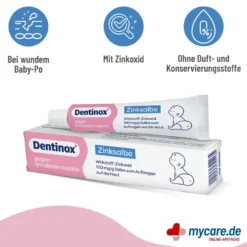 Dentinox Zinksalbe gegen Windeldermatitis, 45 g