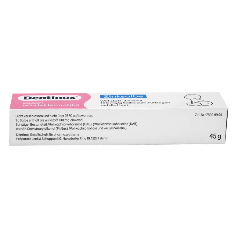 Dentinox Zinksalbe gegen Windeldermatitis, 45 g