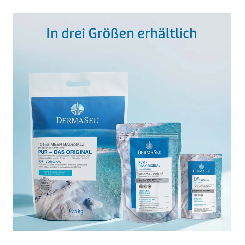 DermaSel Totes Meer Badesalz Pur, 500 g