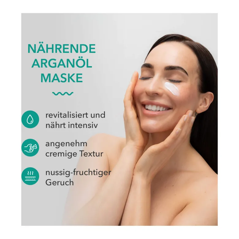 DermaSel Totes Meer Nährende Arganöl Maske, 12 ml