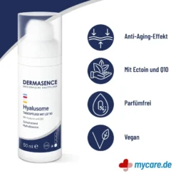 Dermasence Hyalusome Tagespflege mit LSF 50, 50 ml