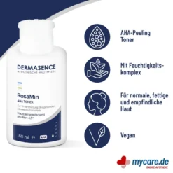 Dermasence RosaMin AHA Toner, 160 ml