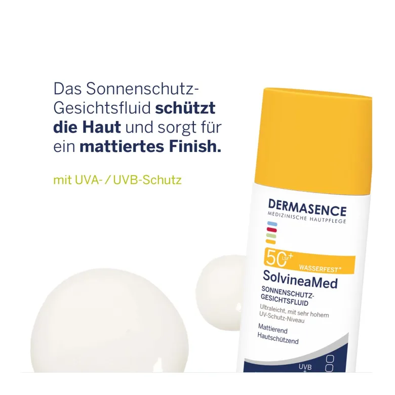 Dermasence SolvineaMed Sonnenschutz-Gesichtsfluid LSF50, 50 ml