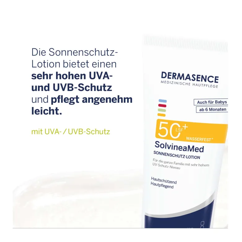 Dermasence SolvineaMed Sonnenschutz-Lotion LSF 50+, 200 ml