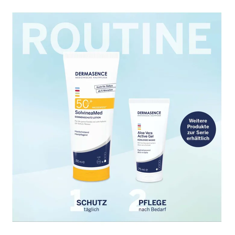 Dermasence SolvineaMed Sonnenschutz-Lotion LSF 50+, 200 ml