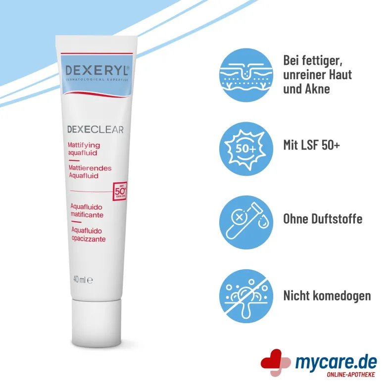 Dexeryl Dexeclear Mattierendes Aquafluid SPF 50+, 40 ml